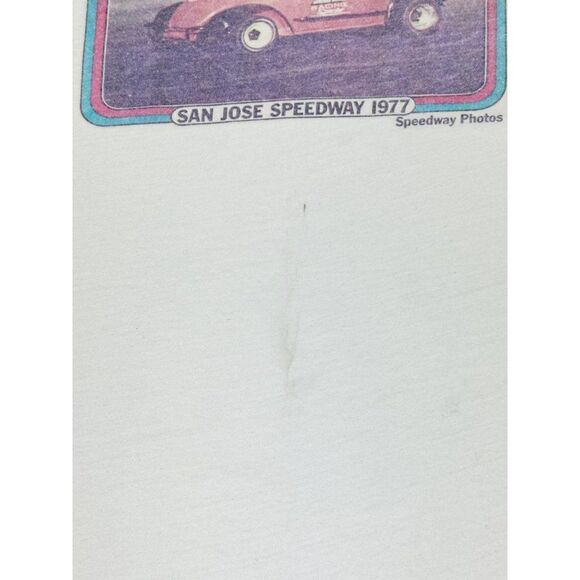 Vintage 1977 San Jose Speedway T-Shirt XL Ringer NASCAR Auto Racing California - Picture 6 of 9